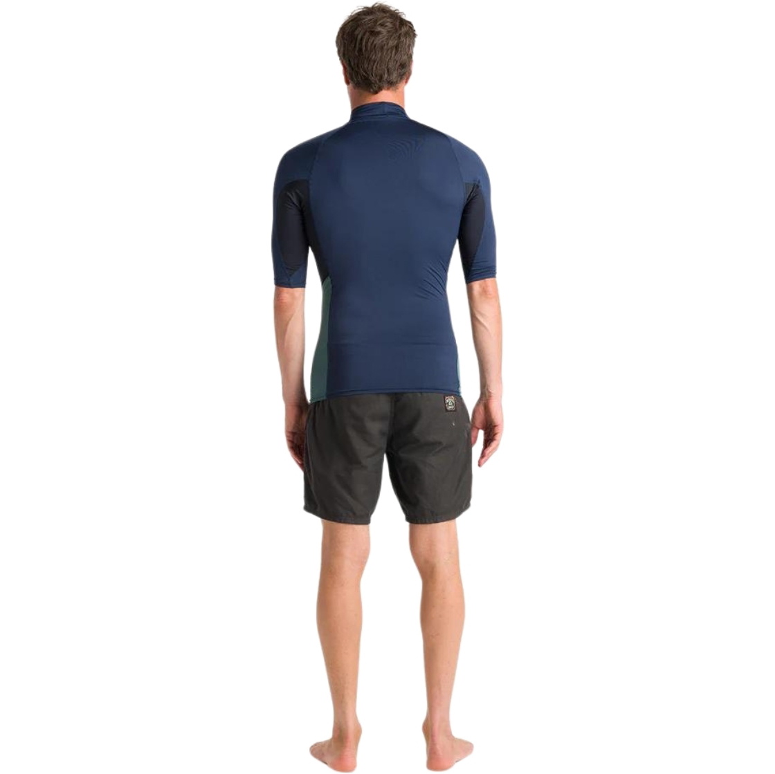 2026 C-Skins Mens NuWave X Short Sleeve Rash Vest C-NLYSSMT - Bluestone / Black / Dark Sage